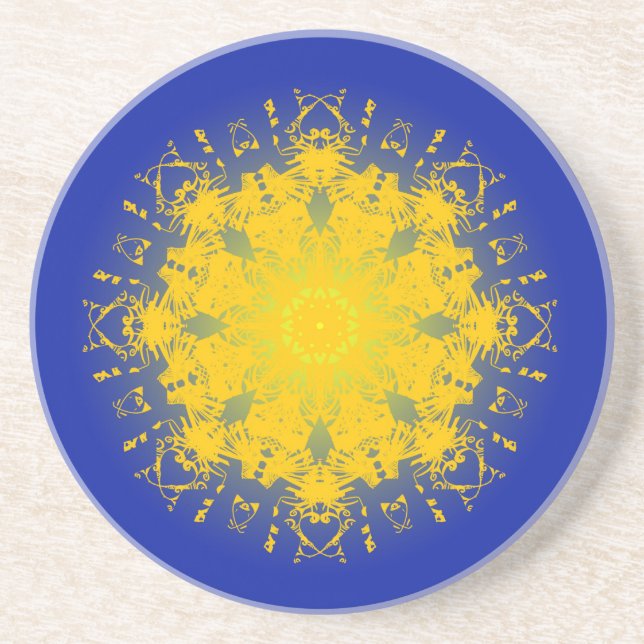 Porta-copos Mandala da Gratidão (Frente)