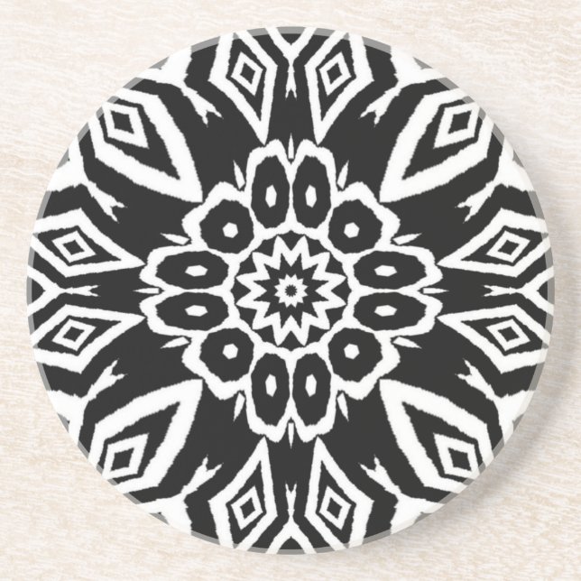 Porta-copos Mandala da Meia-Noite (Frente)