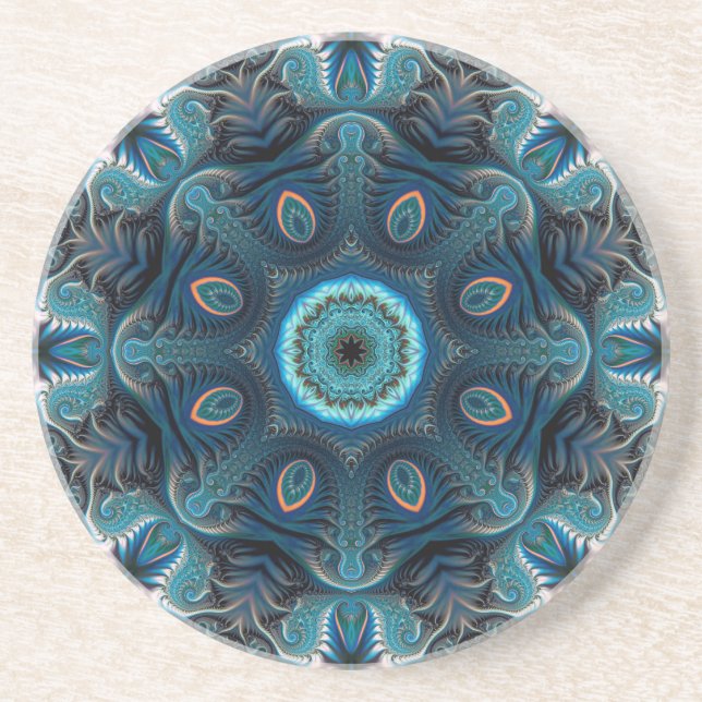 Porta-copos Mandala espacial misteriosa (Frente)