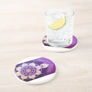 Porta-copos Mandala flor de loto