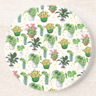 Porta-copos Mantas de Plantas em Vasos Caprichosas