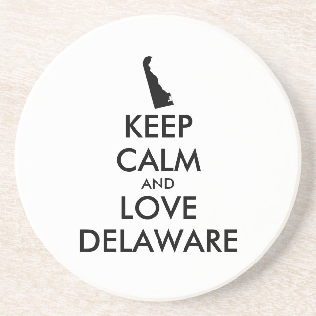 Porta-copos MANTER CALMA E AMOR personalizáveis (Frente)