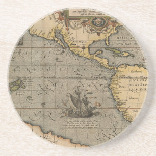 Porta-copos Mapa antigo antigo inspirado (14) Bagagem