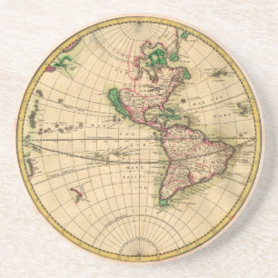 Porta-copos Mapa antigo do mundo