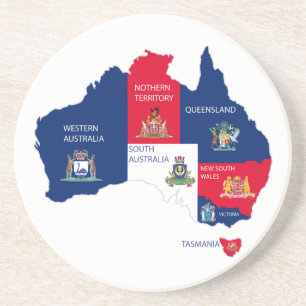 Porta-copos Mapa da Austrália