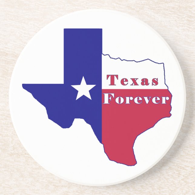 Porta-copos Mapa de Sinalizador do Texas Forever (Frente)