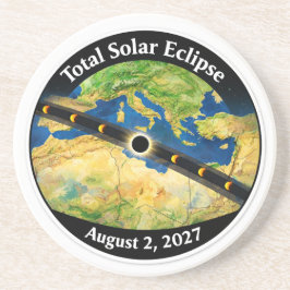 Porta-copos Mapa do Eclipse Solar Total de 2027
