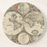 Mapa do Mundo de Gerard Van Schagen, 1689