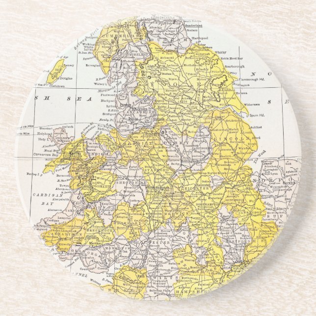 PORTA-COPOS MAPA: INGLATERRA & WALES (Frente)