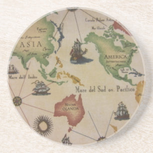 Porta-copos Mapa Mundial