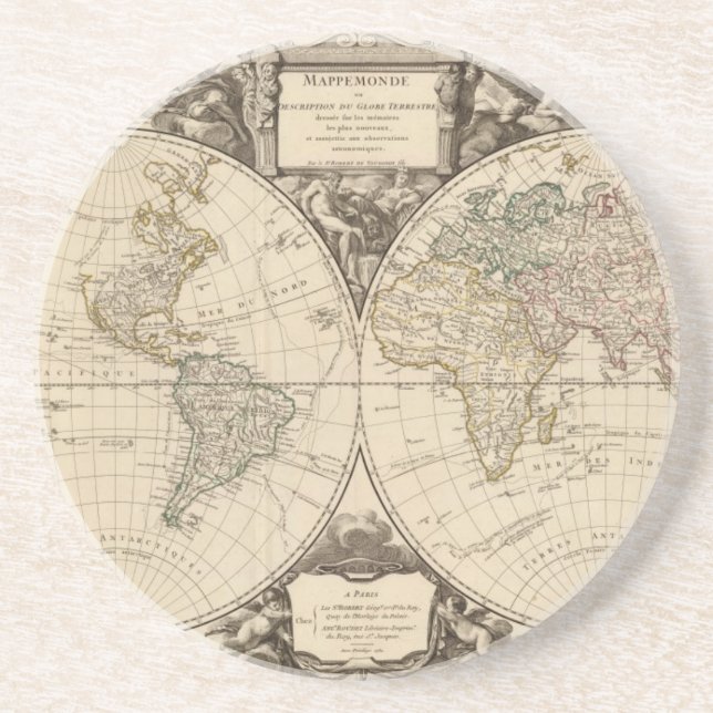 Porta-copos Mapa Mundial 9 (Frente)