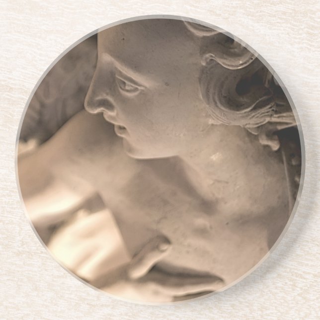 Porta-copos Marble Angel Sculture Art Impressão (Frente)