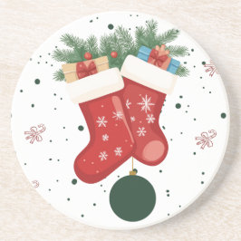 Porta-copos Meias de Natal e Presentes de Natal Design de Fér