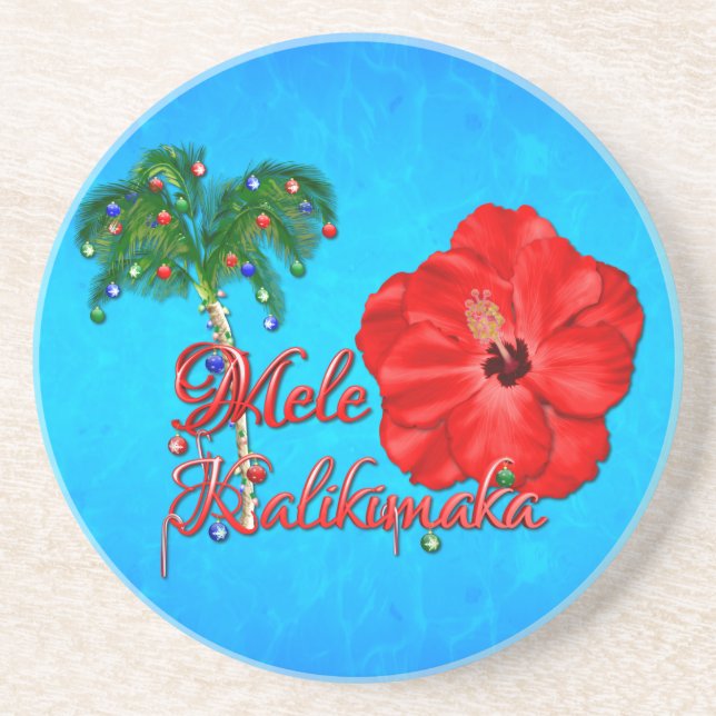 Porta-copos Mele Kalikimaka (Frente)