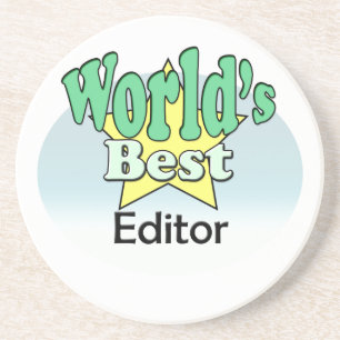Porta-copos Melhor Editor do Mundo