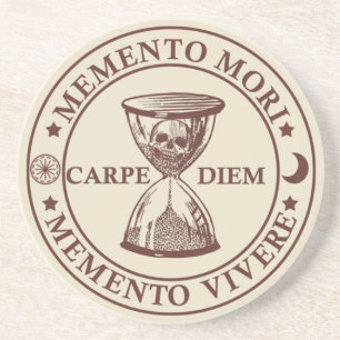 Porta-copos memento mori vivere