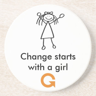 Porta copos - menina