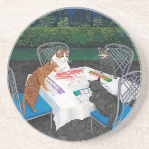 Porta-copos Meowjongg