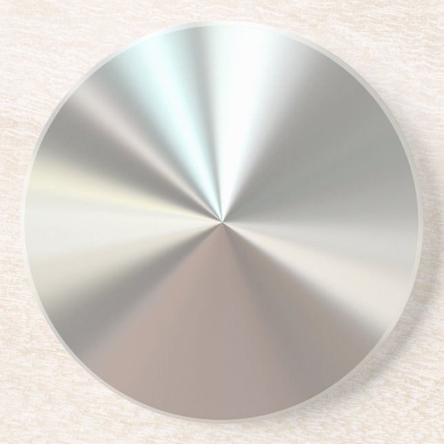 Porta-copos Metal de prata artístico (Frente)