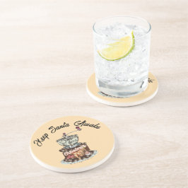 Porta-copos Mikitiez café, natal, citando cafeína fofa