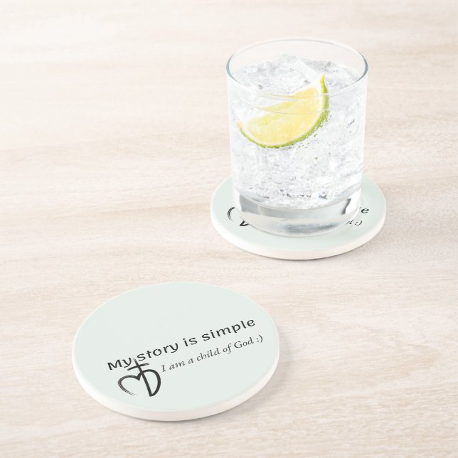 Porta-copos Minha história é simples (Lateral)