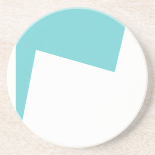 Porta-copos Minimalismo de abstrato Art Azul Branco