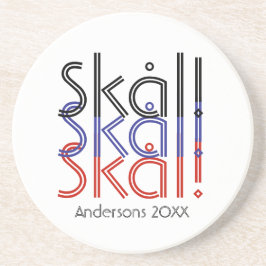 Porta-copos Minimalista Noruega Skål! | Presente de Engajament