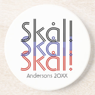 Porta-copos Minimalista Noruega Skål! | Presente de Engajament