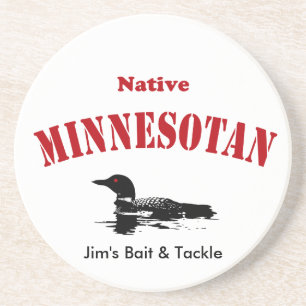 Porta-copos Minnesotan nativo - mensagem feita sob encomenda