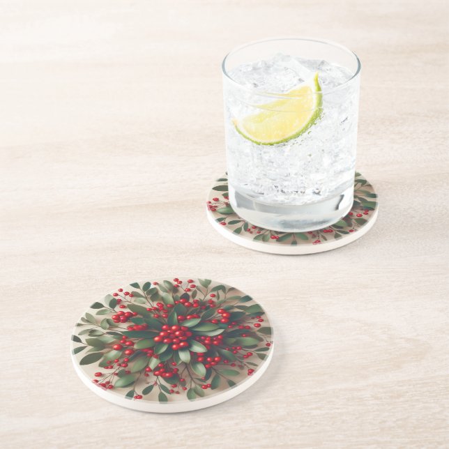 Porta-copos Mistletoe Coaster (Lateral)