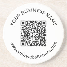 Modelo de código QR carregado com texto editável