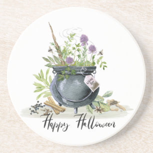 Porta-copos Modern Vintage - receita de caldeirão de Halloween