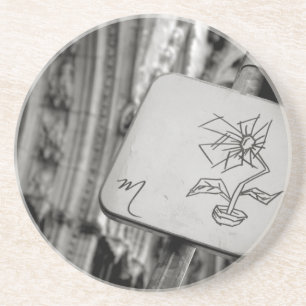 Porta copos moderna da flor