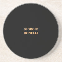 Moderno Pessoal Minimalista Negro