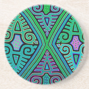 Porta-copos Mola de diamante Kuna Indian
