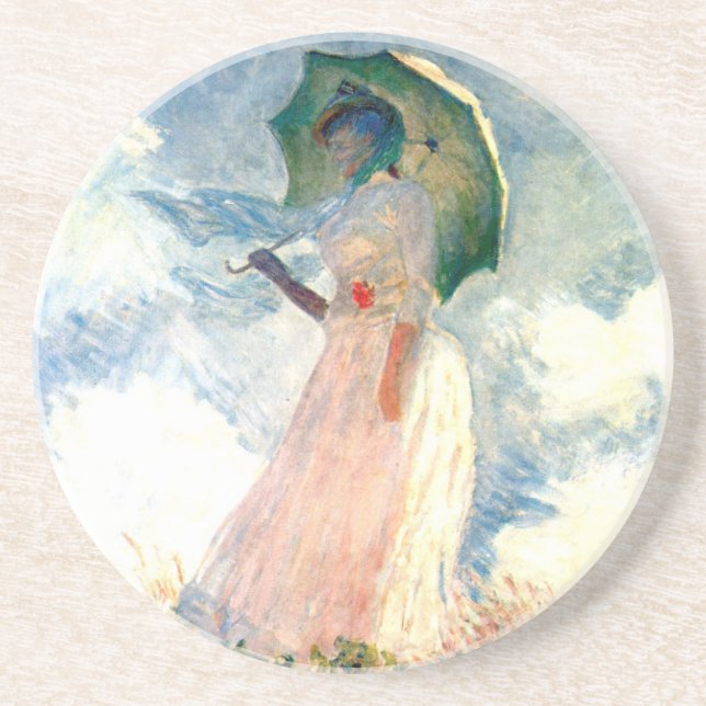 Porta-copos Monet Woman com Parasol à esquerda (Frente)