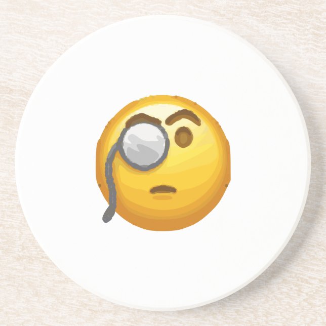 Porta-copos monóculo emoji (Frente)
