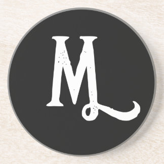 PORTA COPOS MONOGRAM NA MODA SCRIPT SANDSTONE