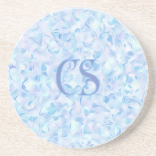 Porta-copos Monograma Personalizado Flor de Lilás Forma Orgâni