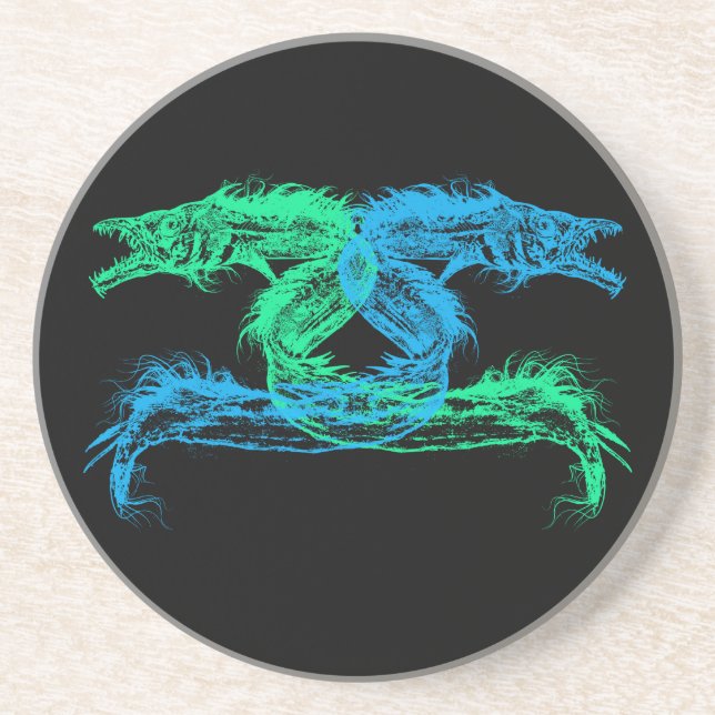 Porta-copos Monstros do Mar Escolhem Sua Cor De Fundo (Frente)