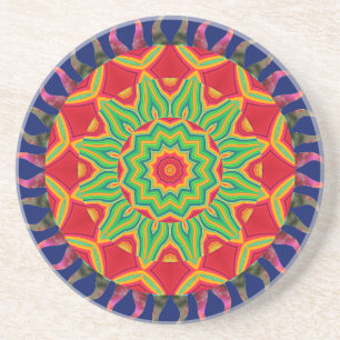 Porta-copos Montagem de bebidas Mandala