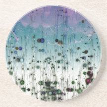 Montanhas Abstratas Aqua Roxo e Preto