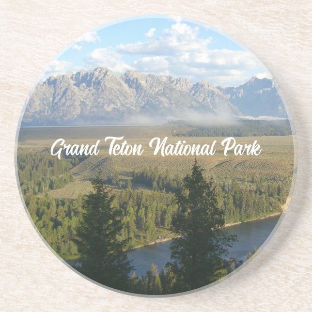 Porta-copos Montanhas e Rio Jackson Hole (Frente)