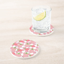 Porta-copos Morangos legal, de cozinha rosa, com Designs