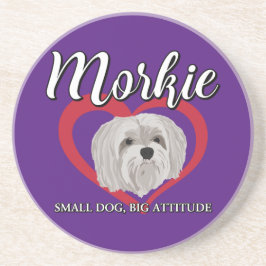 Porta-copos Morkie - Cachorro Pequeno, Grande Atitude - 3