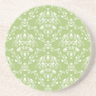 Porta-copos Moss Green Damask