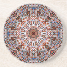 Motivo de Mandala em Tons Neutros