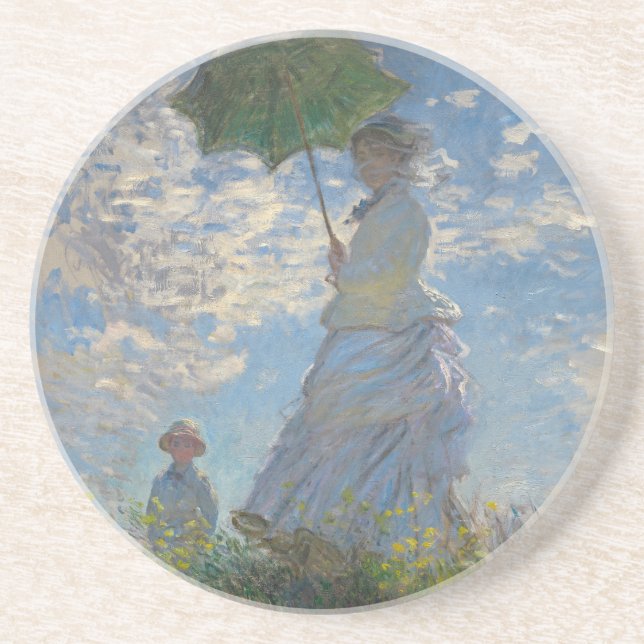Porta-copos Mulher com Parasol - Madame Monet e seu filho (Frente)