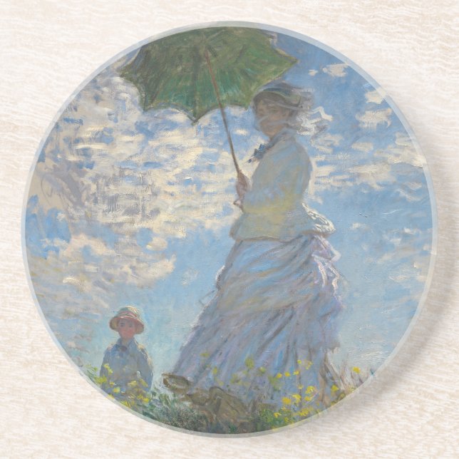 Porta-copos Mulher de Monet com um parasol (Frente)