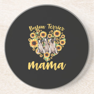 Porta-copos Mulheres Sunflower Boston Terrier Mama Dog Lover